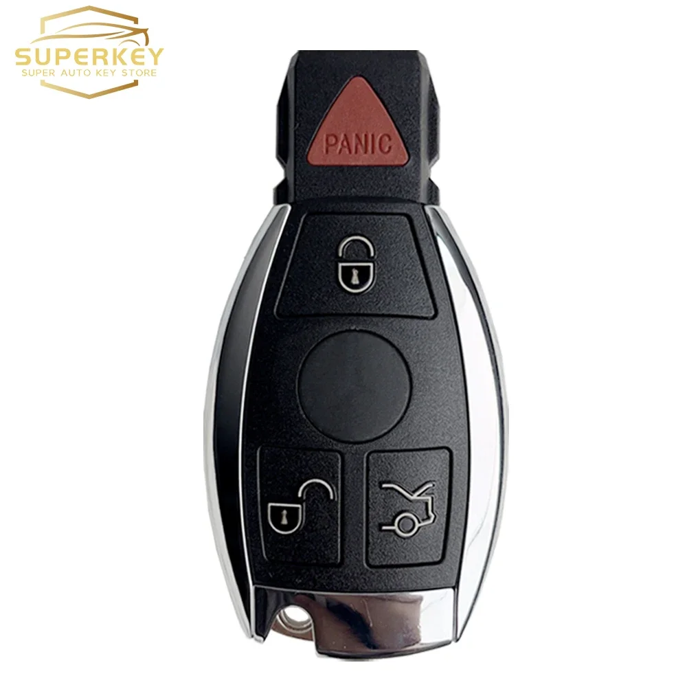 SUPERKEY-carcasa de llave de coche remota inteligente, 2/3/4 botones, para Mercedes Benz BGA NEC B C E R S CL GL SL CLK SLK W203 W211 W204, funda Fob