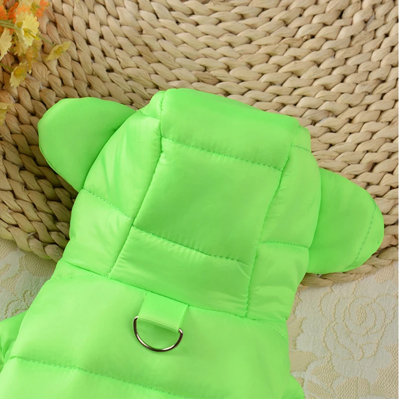 Chaqueta de plumón a prueba de viento para mascotas, ropa cálida para perros pequeños y medianos, abrigo para cachorros, Chihuahua, Shih Tzu,