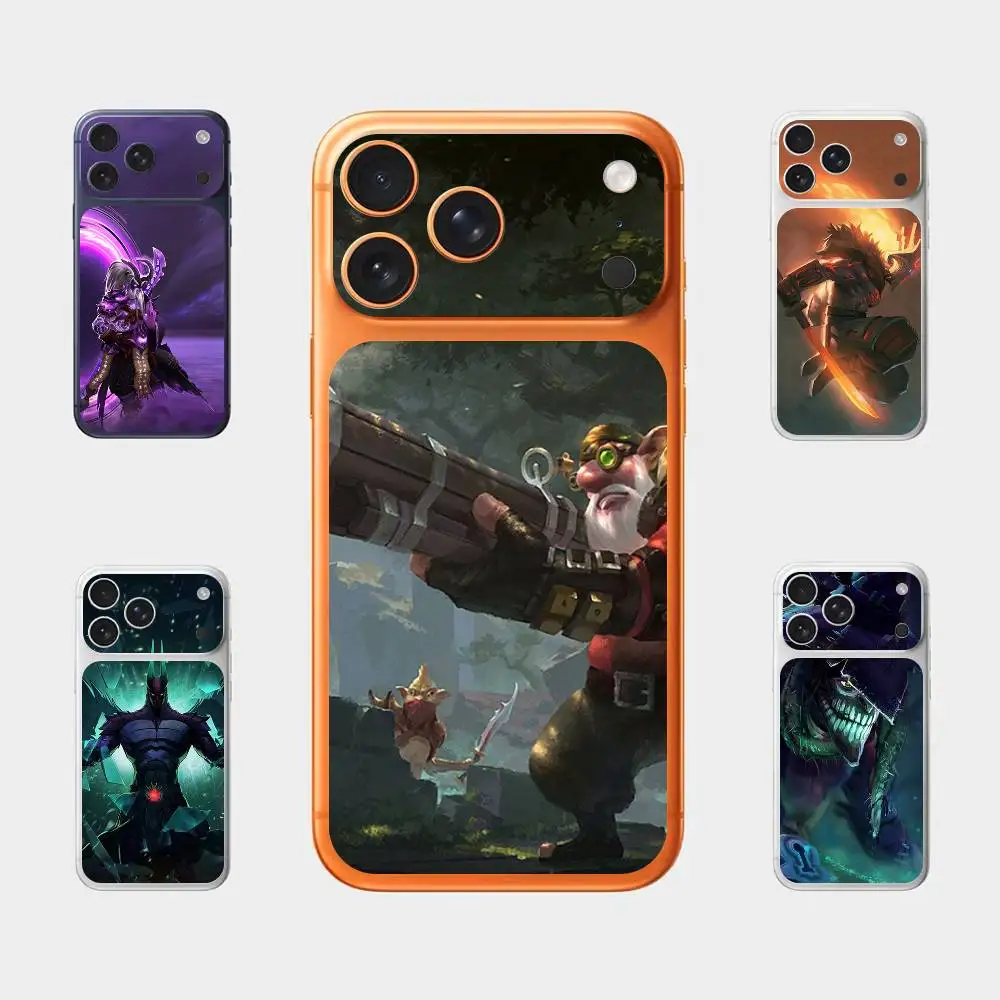 

Game D-Dota Plain Decal Skin for iPhone17 Pro Max Back Film Cover Wrap Anti-scratch Durable Sticker