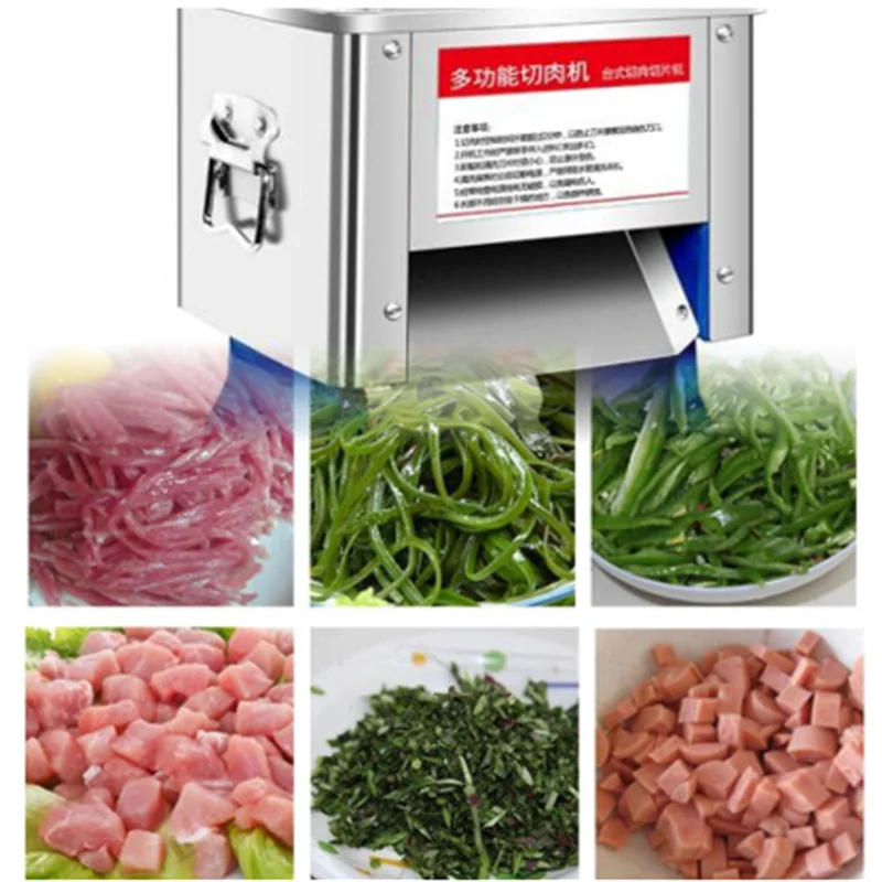Commercial Mini Desktop Electric Food Slicer Vegetable and Fruit Slicer Fresh Meat Slicer
