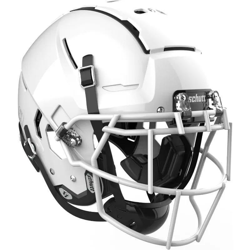 

Schutt F7 VTD Collegiate Football Helmet, EGOP NB VC Facemask Attached, Medium, White