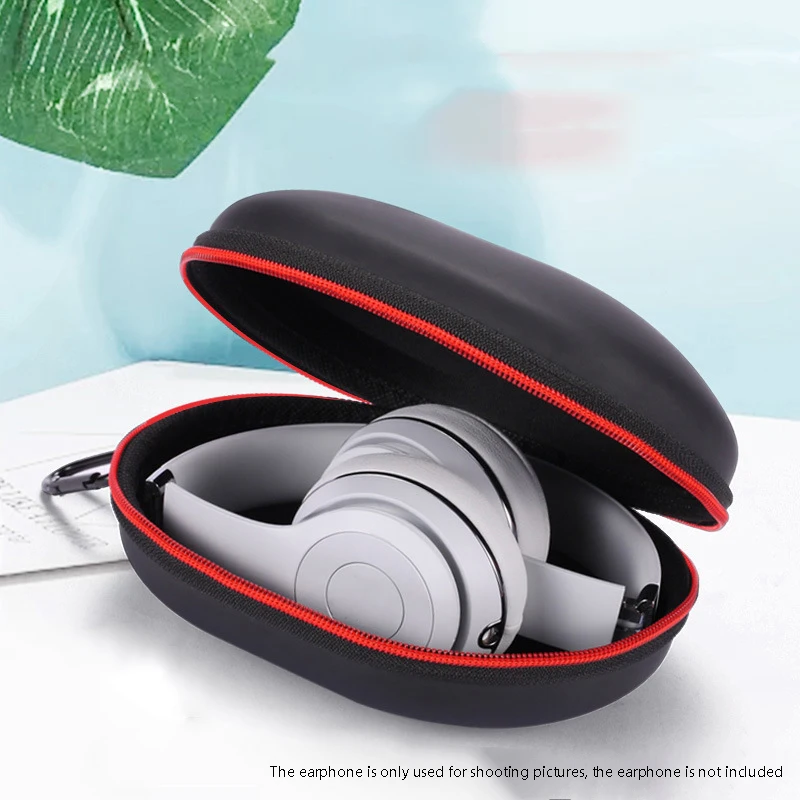 Mala de Transporte para Batidas, Bolsa De Armazenamento De Viagem, Protector Headphones Cover, Fone De Ouvido Hard Case para Solo 2, 3, Studio 2.0, 3.0, Vermelho