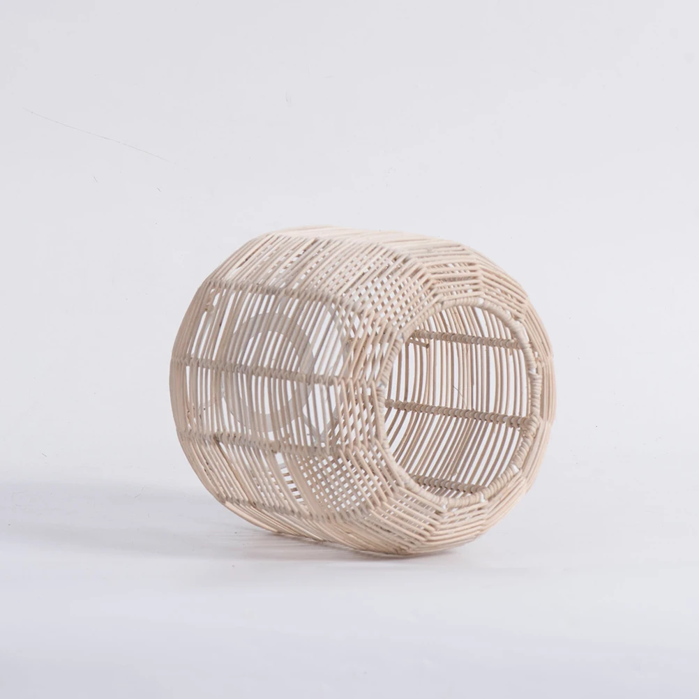 Sostituzione moderna dell'ombra della lampada a sospensione in rattan intrecciato per la cucina, la sala da pranzo, piccoli paralumi decorativi, design in rattan di ferro