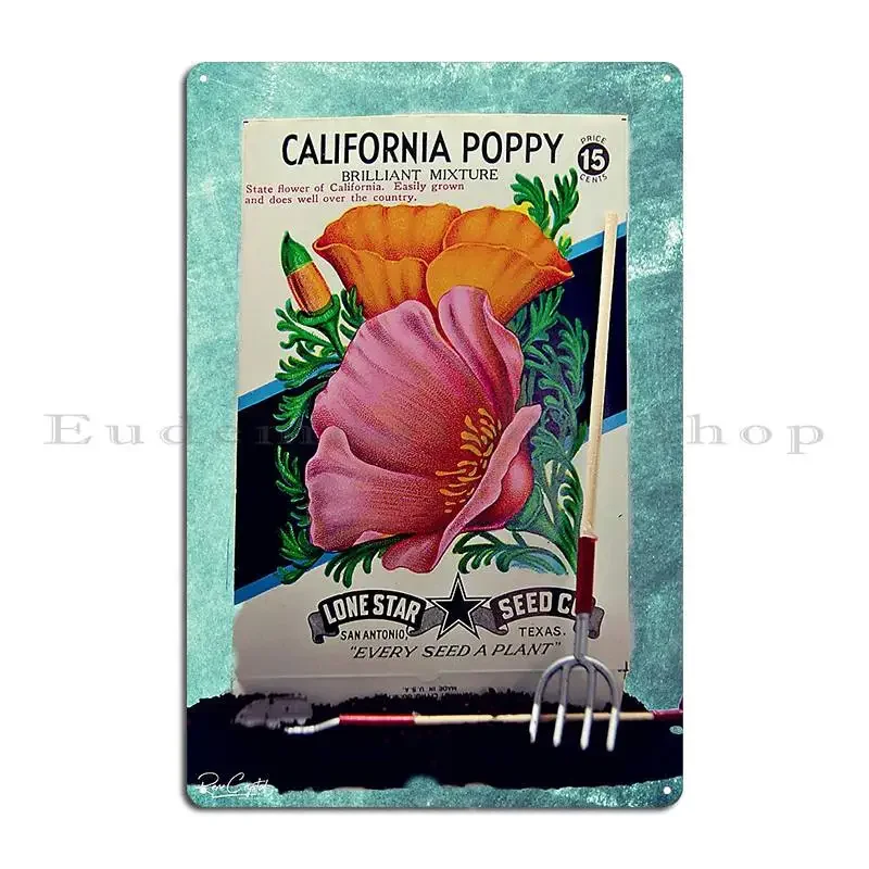 Seeds Of Beauty Metal Plaque Poster Designing Poster Home Vintage Cave Tin Sign Poster