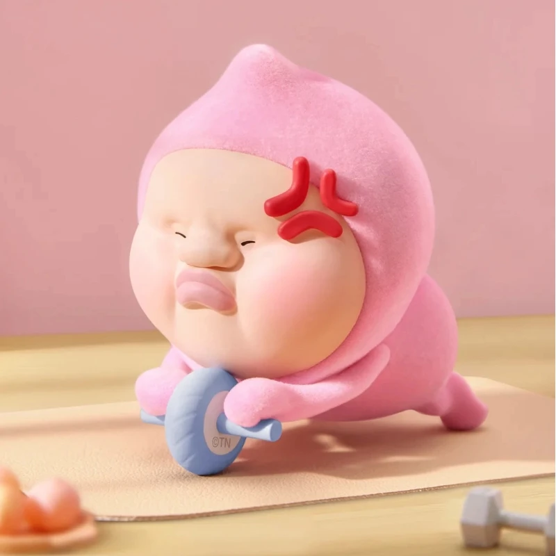 

Подлинная спортивная серия Kobito Apeach, флокированная слепая коробка, милые забавные фигурки, модель Kawaii, декор для стола, коллекционная игрушка, подарки на день рождения