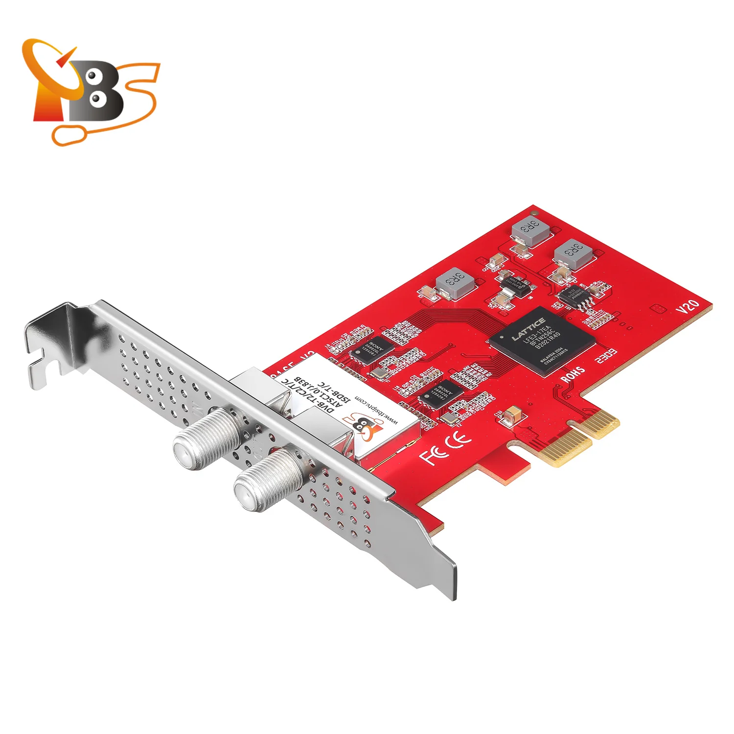 TBS6281se V2 DVB-T2/C2/T Dual Tuner PCIe Card Enjoy FTA Digital Terrestrial/Cable FTA TV and Digital Stereo Radio on PC