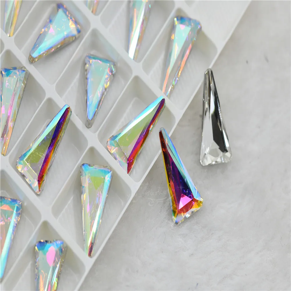 tower shape11mmx22mm Craft Gems crystal Rhinestone Strass pointback dress  Rhineston decoration glue on glues