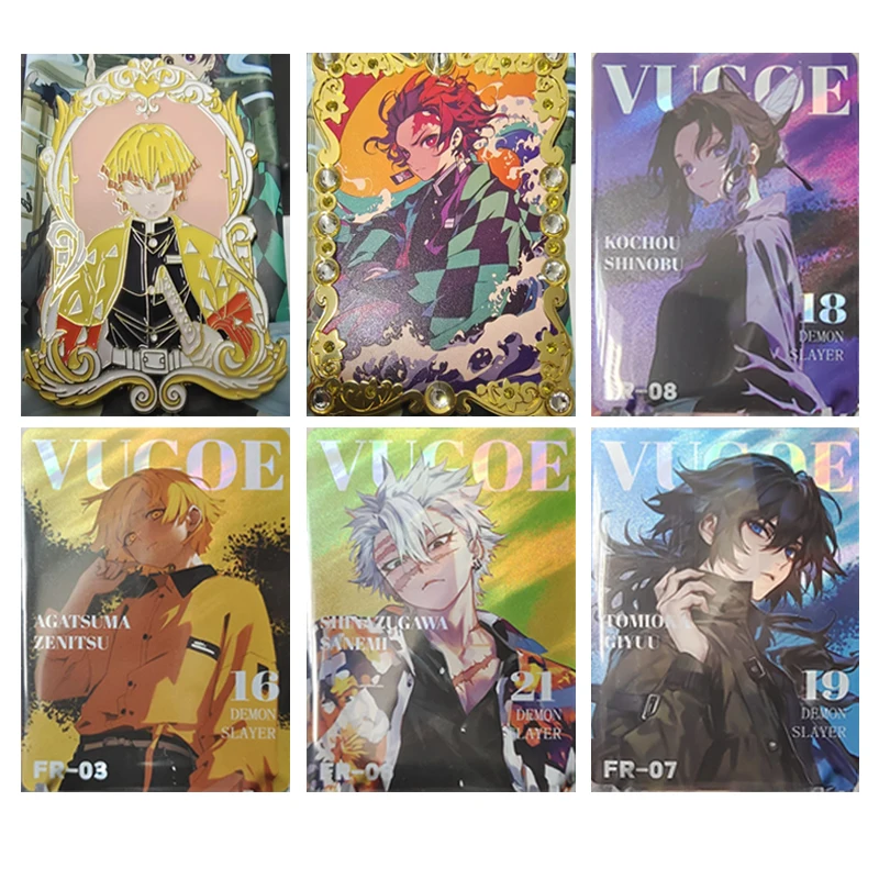 

Аниме Demon Slayer Kochou Shinobu Agatsuma Zenitsu Kamado Tanjirou коллекционные карты подарок на Рождество и день рождения игрушка для детей