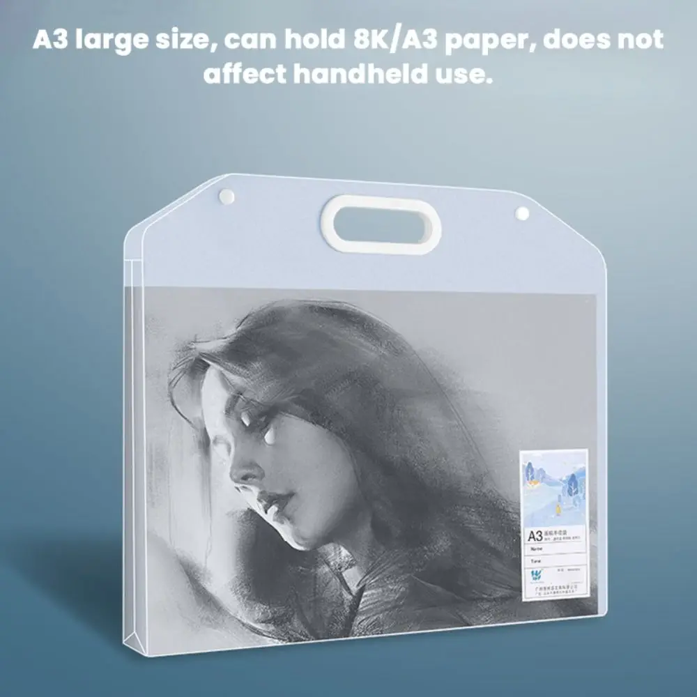 High Quality A3/4K File Folder Portable Waterproof Picture Album Drawing Bag Student Gift