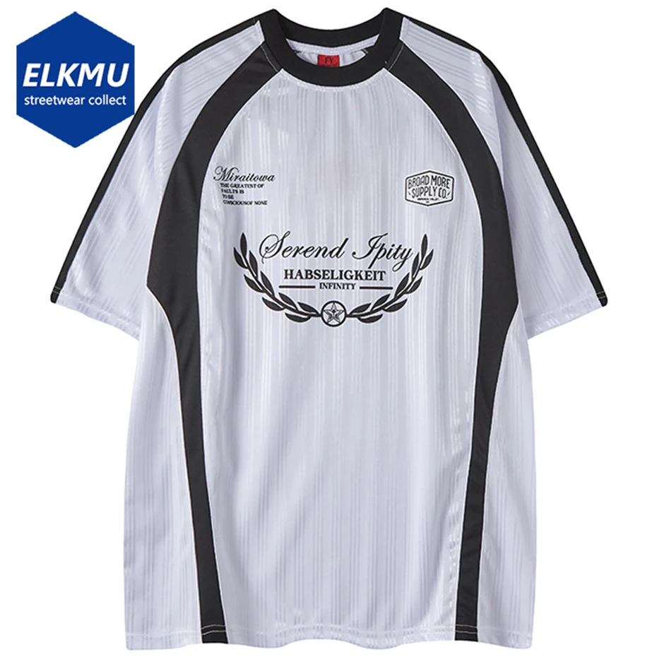

2025 Streetwear Hip Hop T-shirts Patchwork Loose Tee Tops Harajuku Oversized T-shirts Summer Casual Tshirts for Male