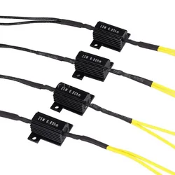 1 paio resistenza di decodifica del carico della resistenza di potenza della resistenza di Moto per Mini LED indicatore di direzione Flash Light parti di riparazione 25W 6.8Ohm