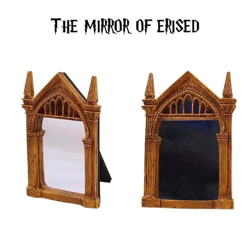 10x6.5cm Mirror Of Erised Standing Bookshelf Decor Wizarding Witchy Items Magical Objects Wizard Home Decor Fantasy Gift