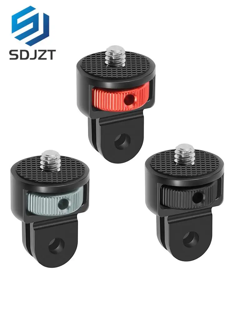 

Aluminum Camera Mini Tripod Adapter Mount CNC Conversion Adapter for 10 9 Insta360 and Other Standard 1/4 Acc