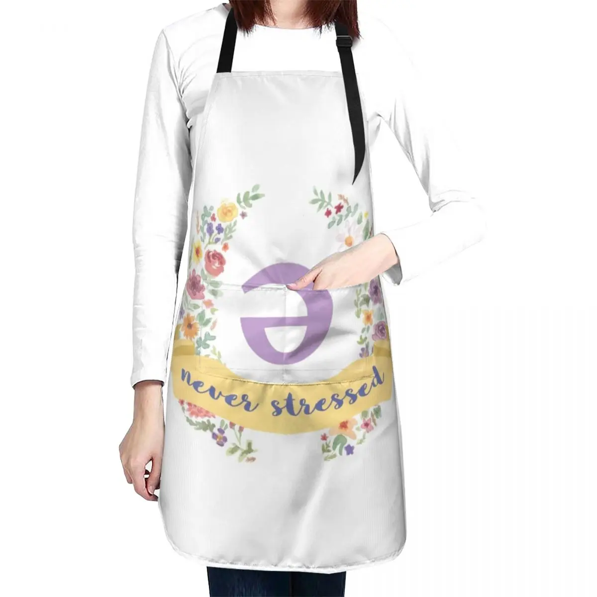 Schwa (never stressed) Floral Apron for kitchen useful Woman Kitchens kitchen girl Apron