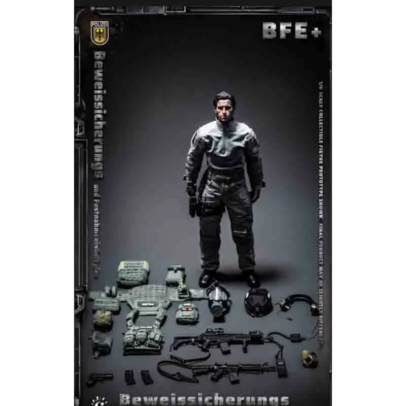 Stock Original FLAGSET BFE Male Soldier German Counter Terrorism Police Special Operation 1/6 KT8008 Animation Character Model