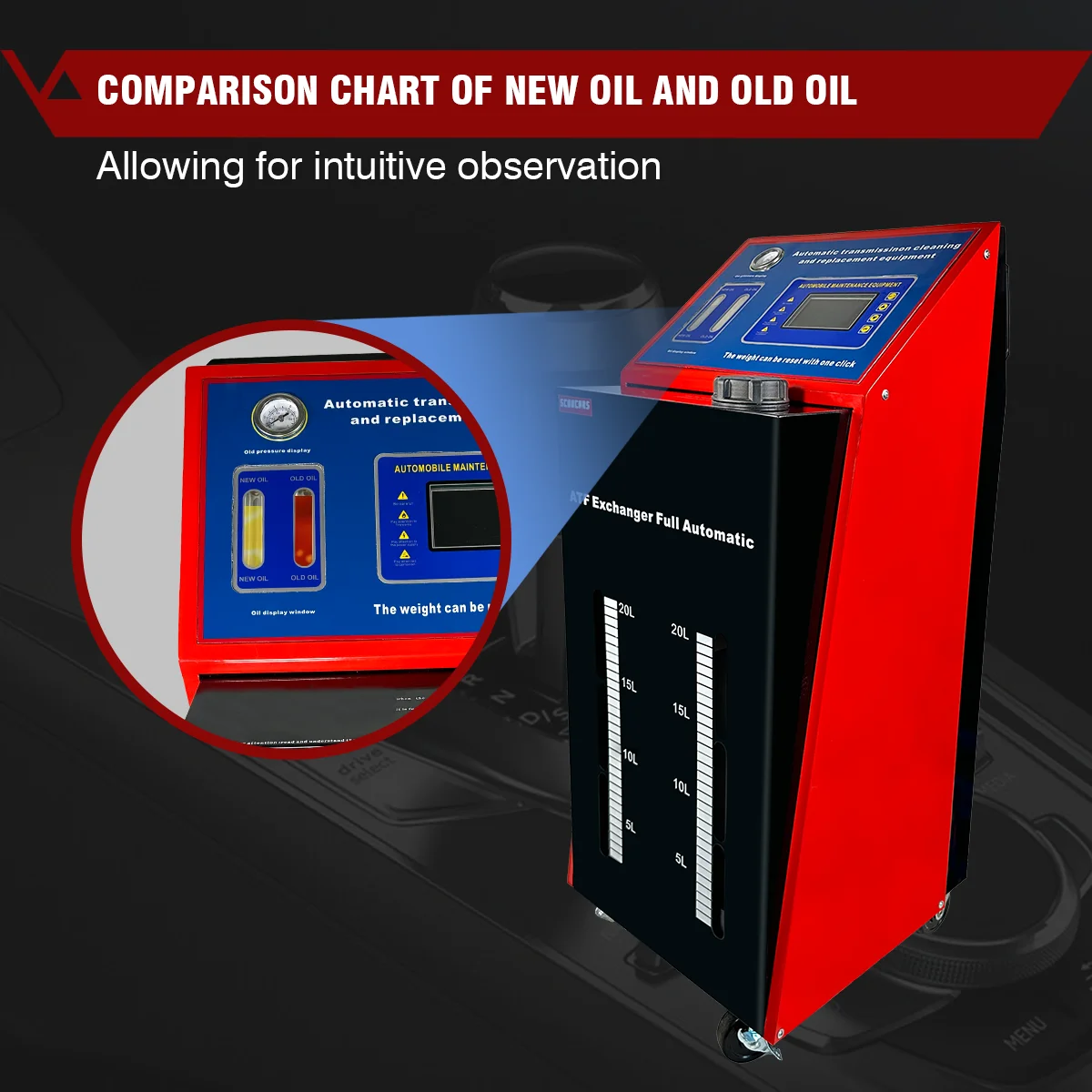 ATF Car Fully Automatic Transmission Oil Changer  140 Transmission Adapters Included, Compatible with 99% of Vehicle Models