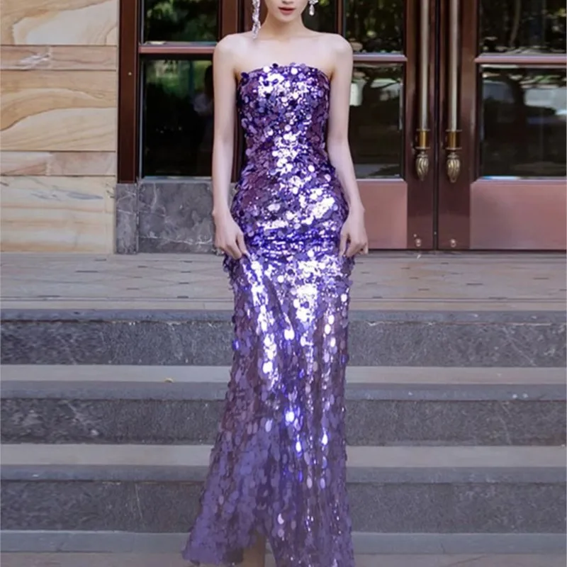 Toasting new quinceanera banquet feminine morning gown fishtail skirt