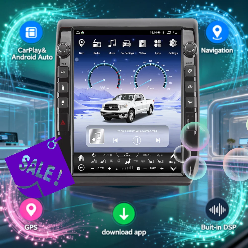 

13" Carplay For Toyota Tacoma 2005-2014 Android Auto Car Stereo Multimedia Player Wireless CarPlay Radio Android GPS Navi DSP