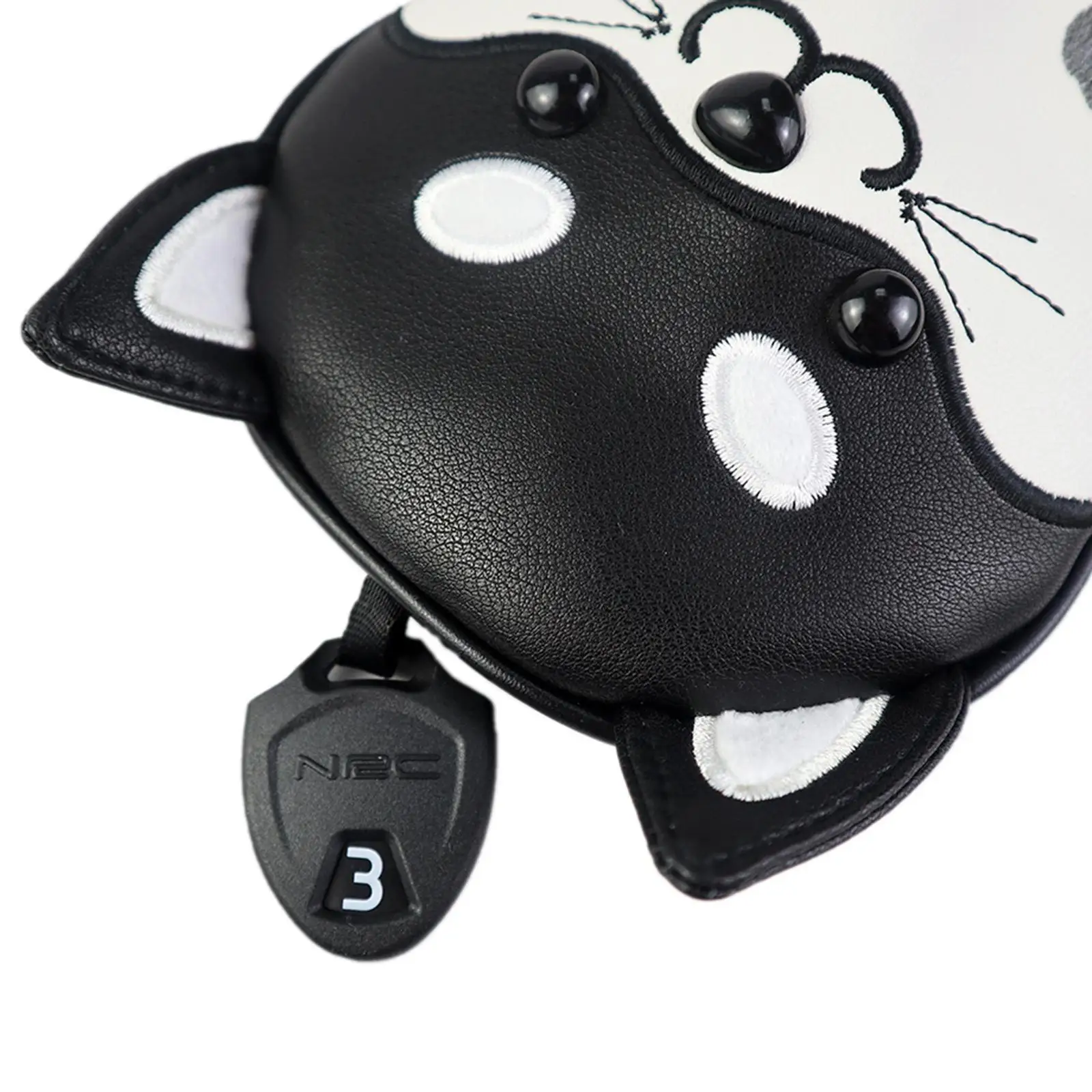 2x Golf for Drivers & Amp; Woods Premium PU Leather covers for head Drivers Protective Sleeves