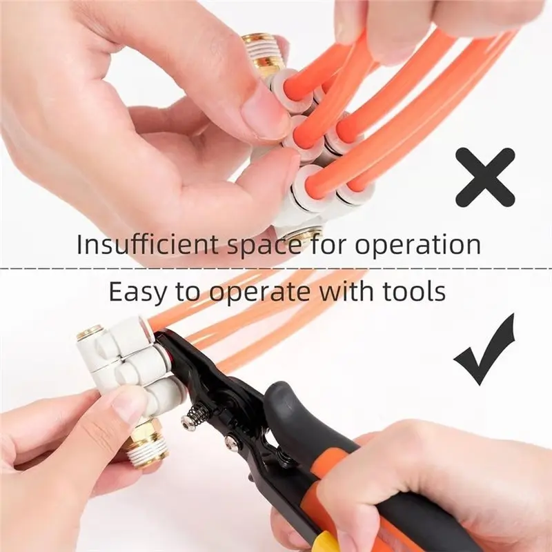 [NEWA08R】 2Pcs Pneumatic Disconnect Tool Quick Air Hose Disconnect Pliers Push To Connect Fittings Remover For Pipeline