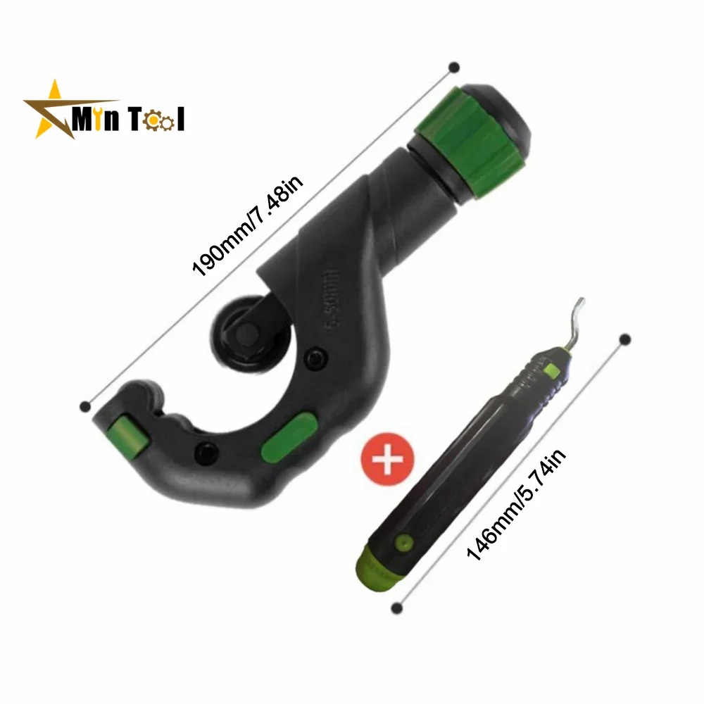 

Tubing Cutter 3-50mm Mini Pipe Cutter with Deburring Tool Pipe Cutting Machine Retractable for Stainless Steel Tube Hand Tool