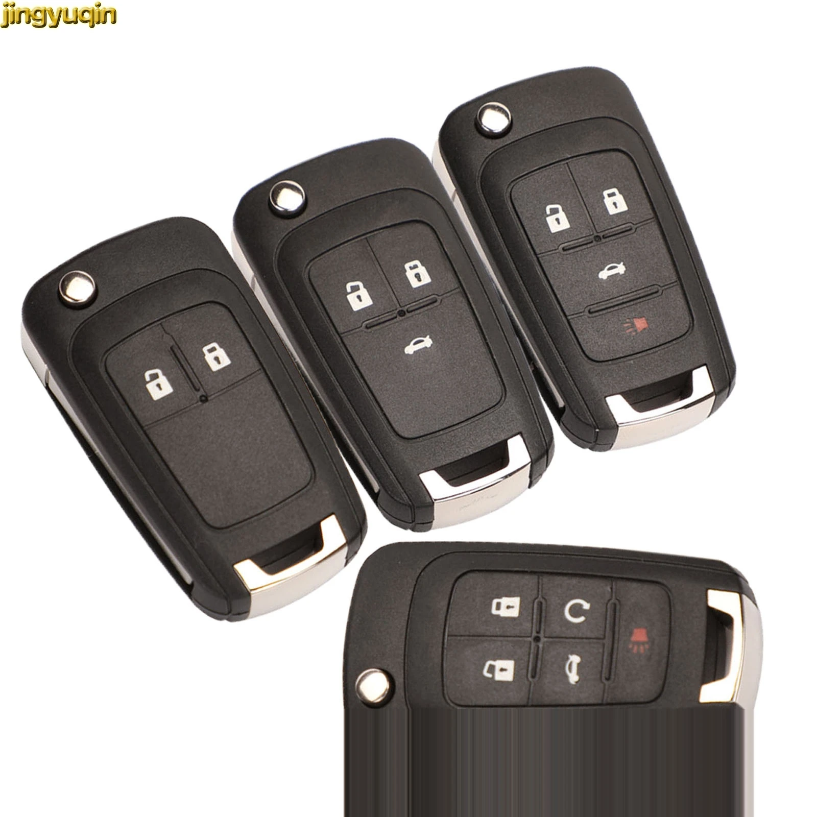 

Jingyuqin Flip Folding Remote Key Shell For OPEL VAUXHALL Astra J Corsa E Insignia Zafira C 2008-2013 2016 Car Key Case