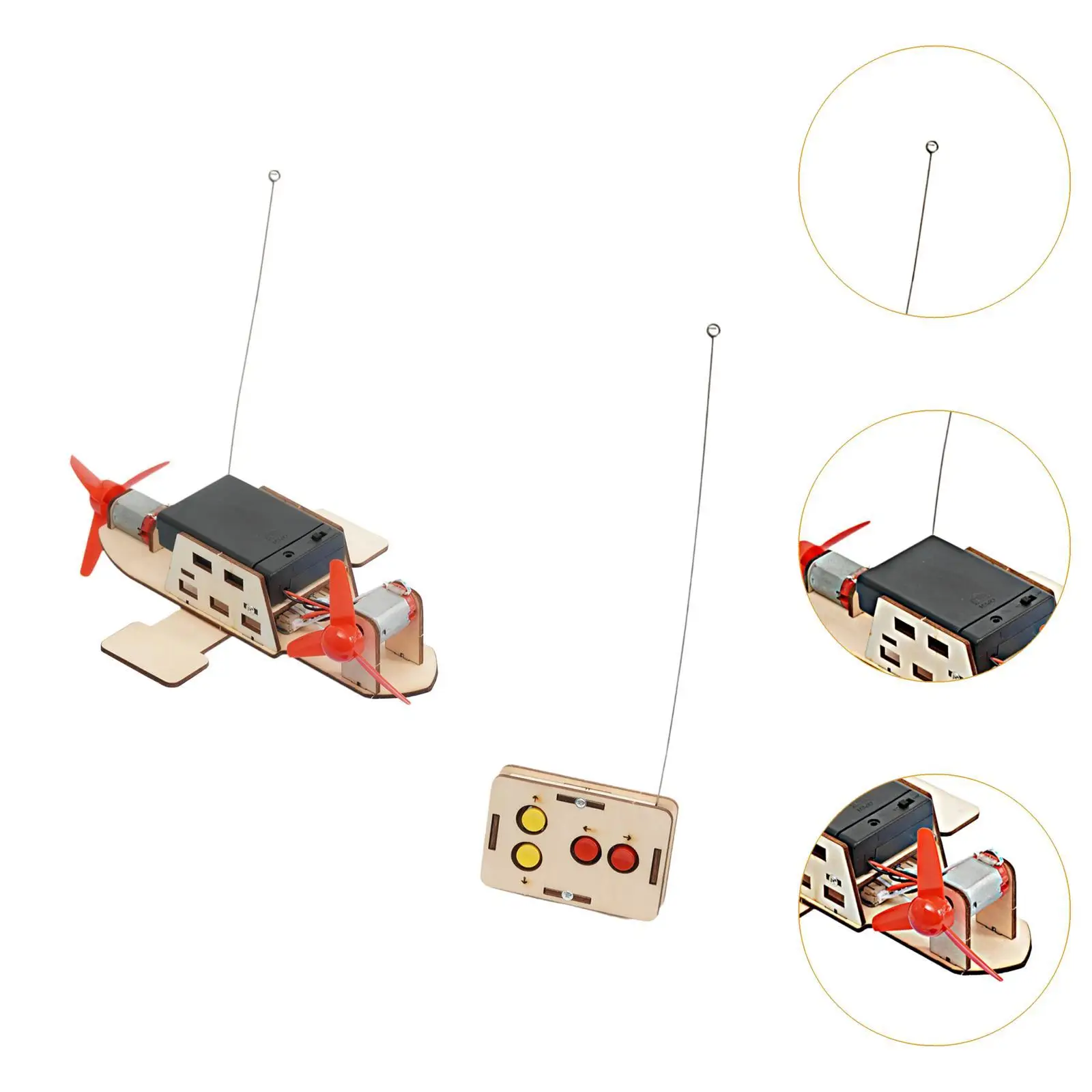 DIY RC Boat Kit Science Experiment Building Toy Early Educational Remote Control Boat Model for Toddler Boys Kids Children