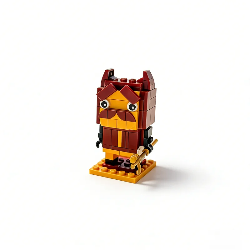 124 قطعة MOC سباركي صن الشيطان Brickhead Brickheadz نموذج بناء هدية الكريسماس كتل البناء لتقوم بها بنفسك فكرة اللعب الإبداعية