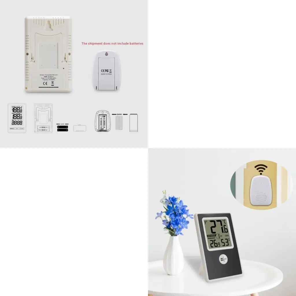 

Wireless Indoor Outdoor Thermometer Hygrometer Battery Powered Household B95B