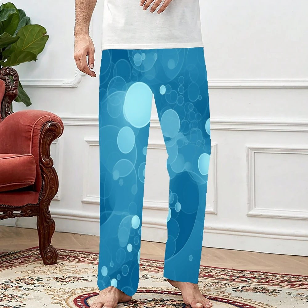 Abstracte Bubble Bloem Pyjama Broek Heren Dames Loungebroek Superzachte Unisex Slaap Pyjama Broek Met Zakken Trekkoord