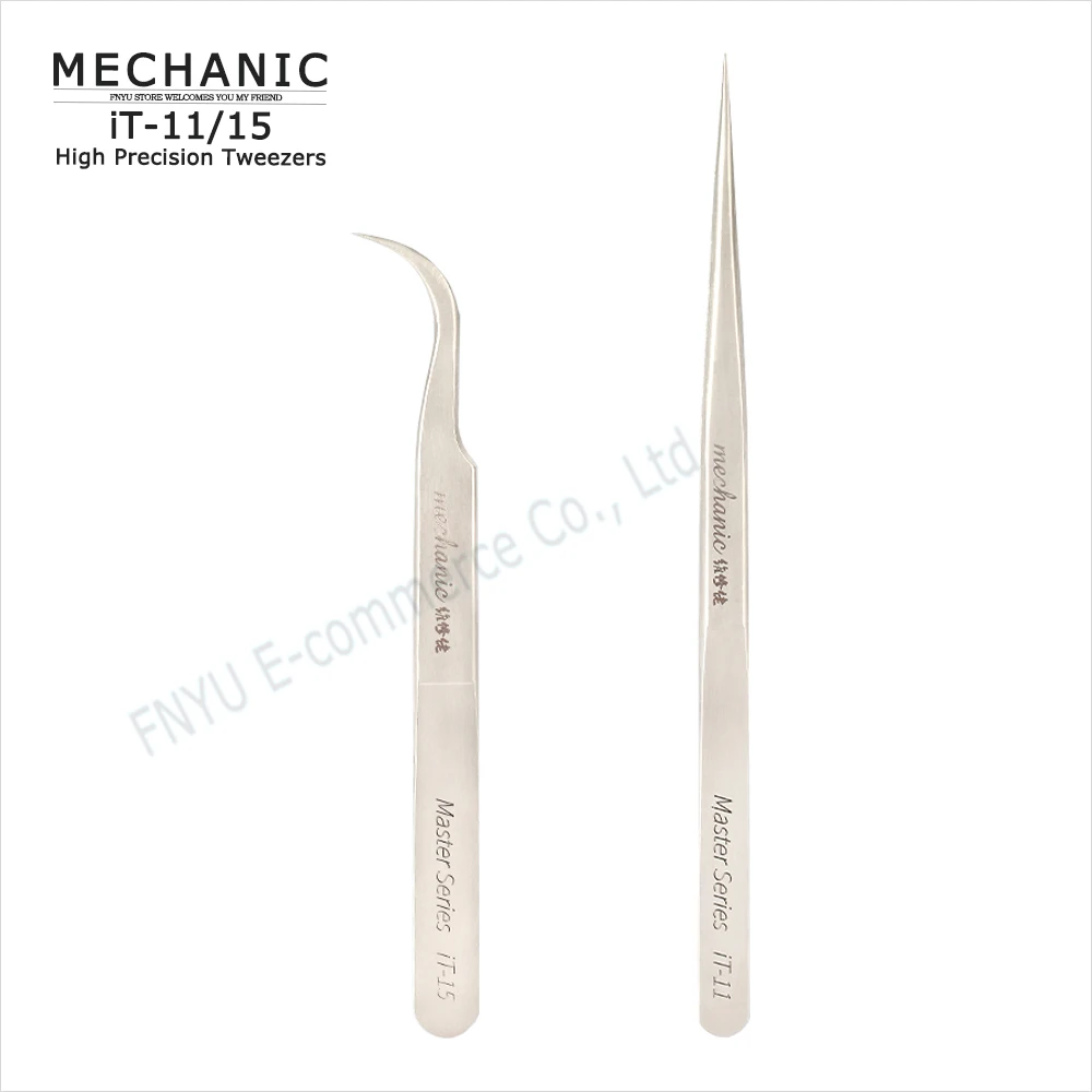 High precision tweezers iT-11 Straight pointed iT-15 Curved head special clamping tool for mobile phone camera jewelry repair