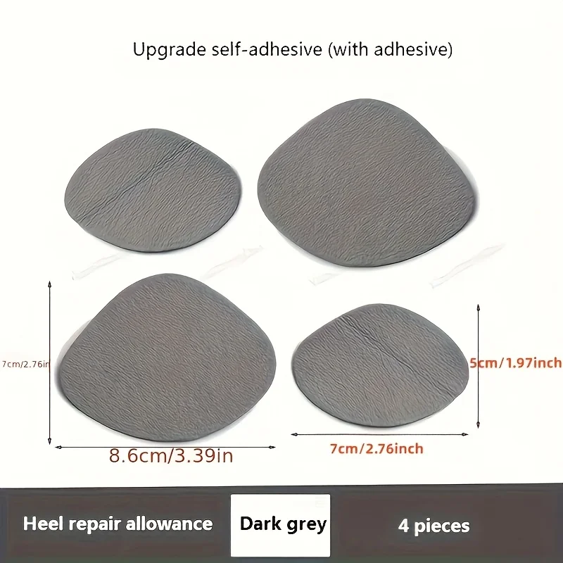 Lot de 4 patchs de réparation de chaussures, patchs auto-adhésifs anti-usure pour la réparation des chaussures
