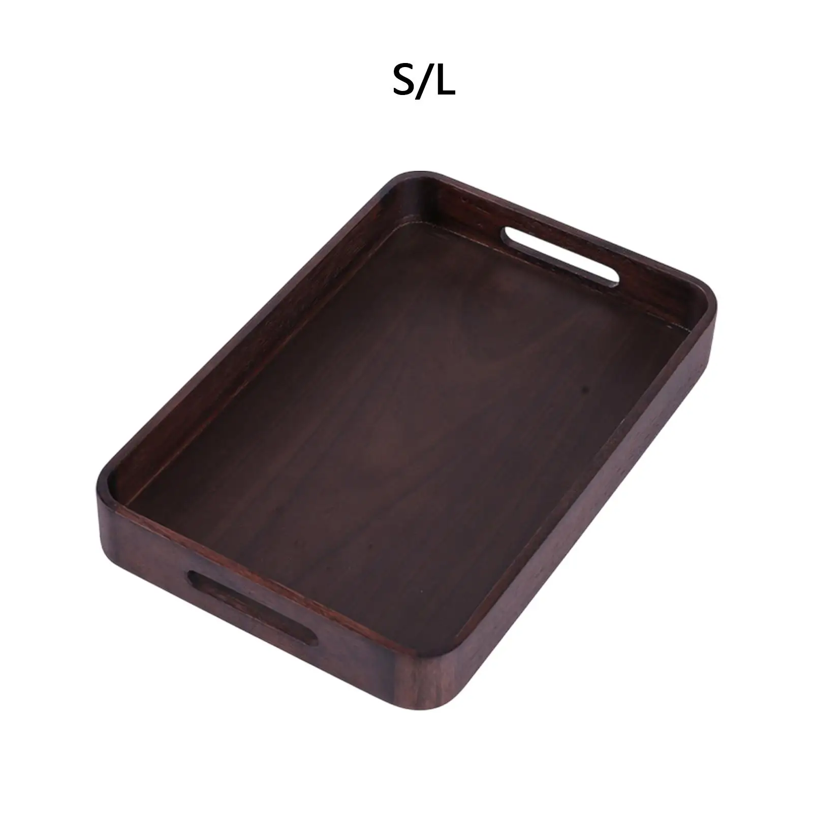 Wooden Serving Tray Home Decor Tea Tray Ottoman Tray for Food Snacks Eating