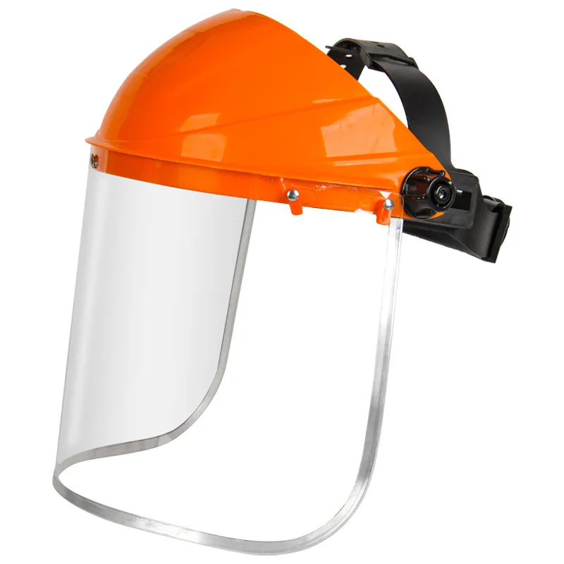 Transparent Full Face Shield Safety PC Head-mounted Eye Screen Hat Eye Protection Face Mask Motorcycle Face Mask Equipments