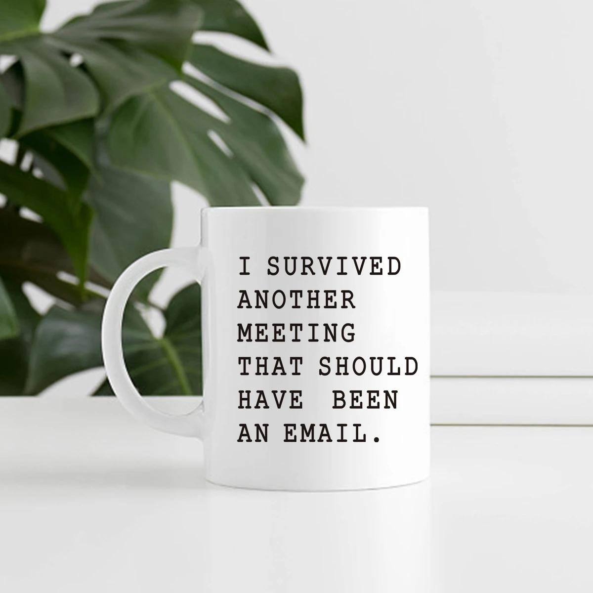 11oz  coffee mug  I survived another meeting that should have been an email  325ml