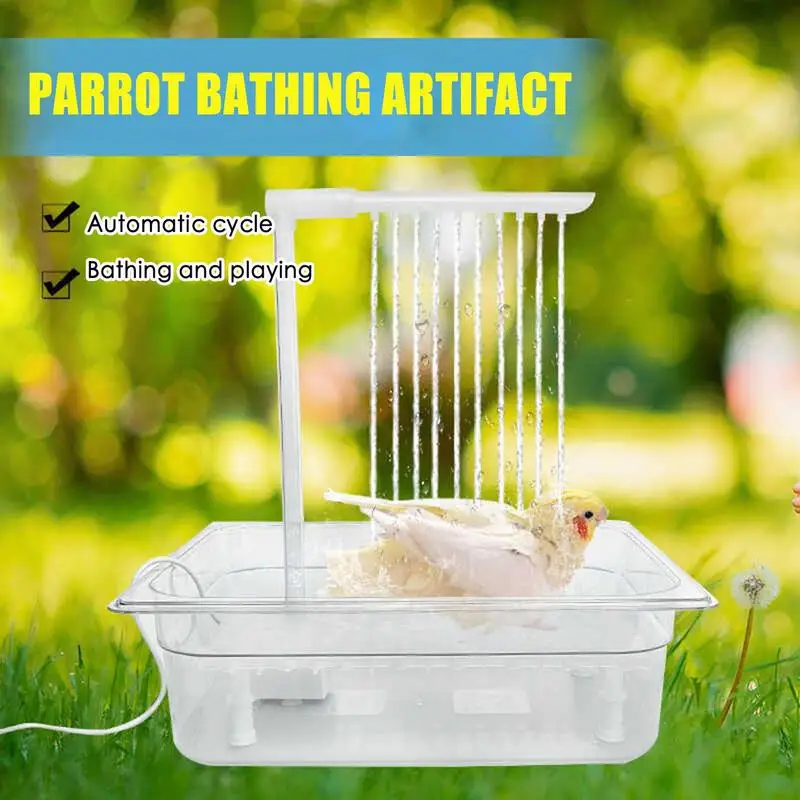 

Electric Bird Bathtub Automatic Birdbath With Governor Bird Automatic Bathtub Swimming Pool For Small Pets Birds Parrots