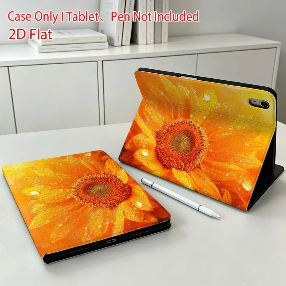 Beautiful floral designs Soft For Apple iPad Pro Mini A16 A17 A14 4 5 6 7 6th 12th 9Gen 12.9 11 13 M4 inch Tablet Case