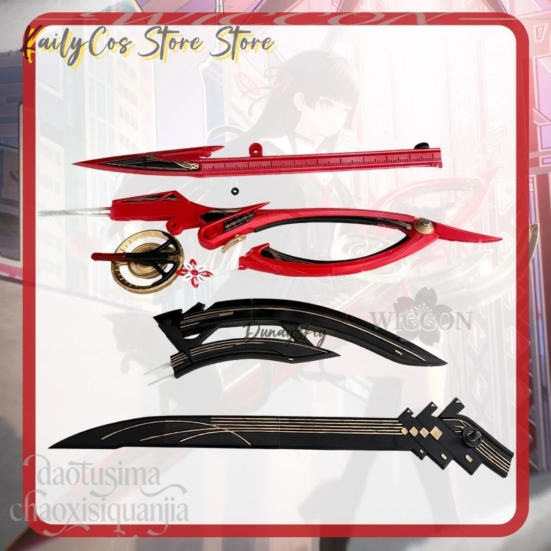 

Косплей-реквизит по игре Wuthering Waves: 3D-ножницы CHISA из полимолочной кислоты, большие искусственные ножницы для Хэллоуина и Рождества