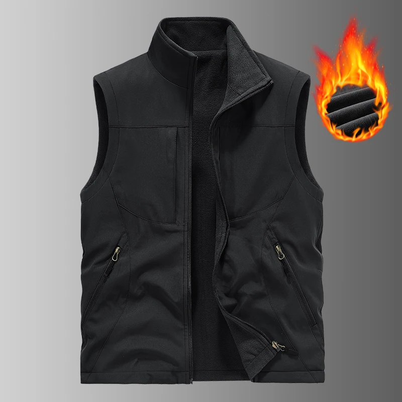Soft Multi Functional High-quality Sports Leisure Outdoor Mountaineering Camping Windproof Breathable Fashion Warm Men's Vest