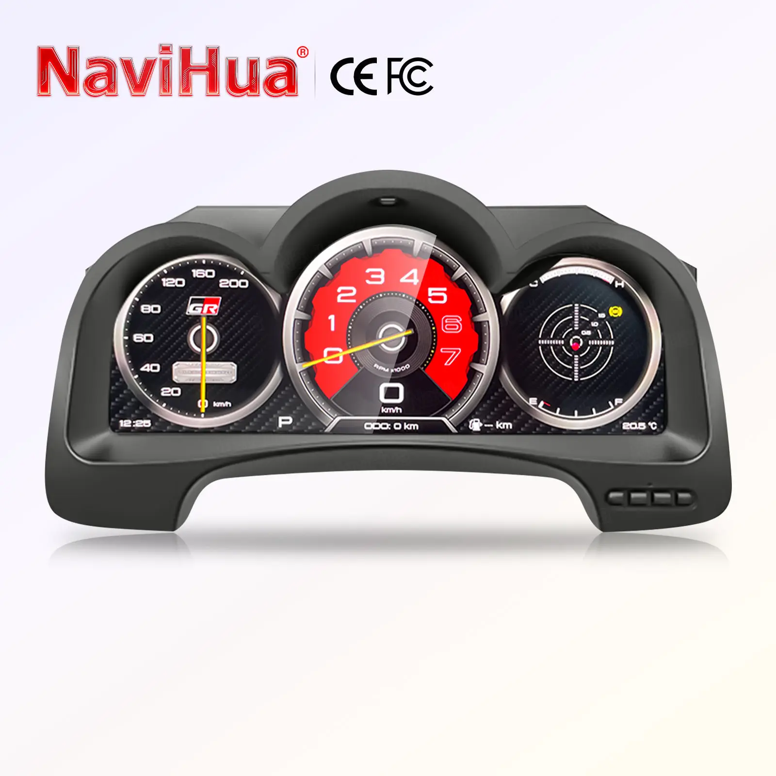 

Navihua новый дизайн цифровой кластер для Toyota Fortuner/ Hilux Vigo 2005-2015 автомобильный ЖК-дисплей приборная панель автоматический спидометр система Linux