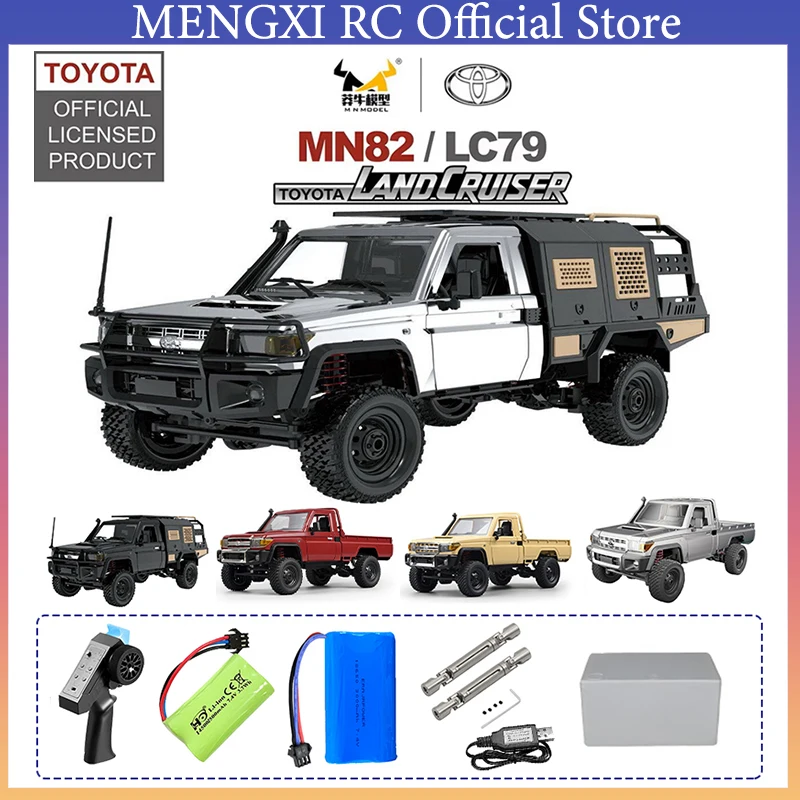 MN82s Rc Car 1/12 LC79 Full Scale MN82Pro Rc Pickup Truck 4WD Climbing Car Remote Control Off-Road Vehicle Toys Model for Boys