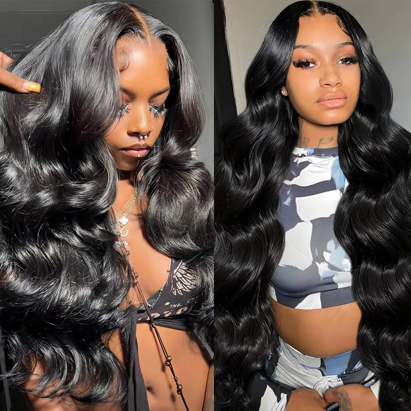 200% Body Wave Wigs 13x6 HD Lace Front Human Hair Wigs 30inch Brazilian Lace Frontal Wig For Black Women