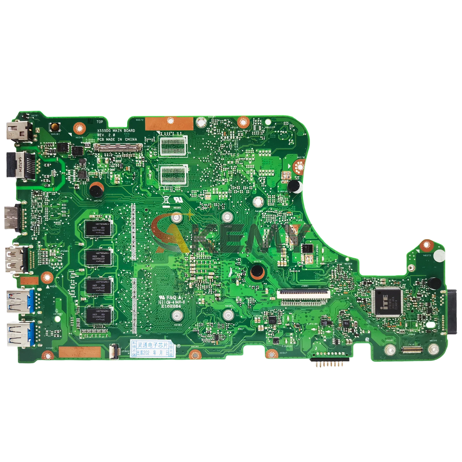 X555DA Motherboard Laptop UNTUK ASUS VivoBook A555D X555DA K555D X555YI X555YA X555DG X555D Mainboard dengan A4 A6 A8 A10 A12 CPU