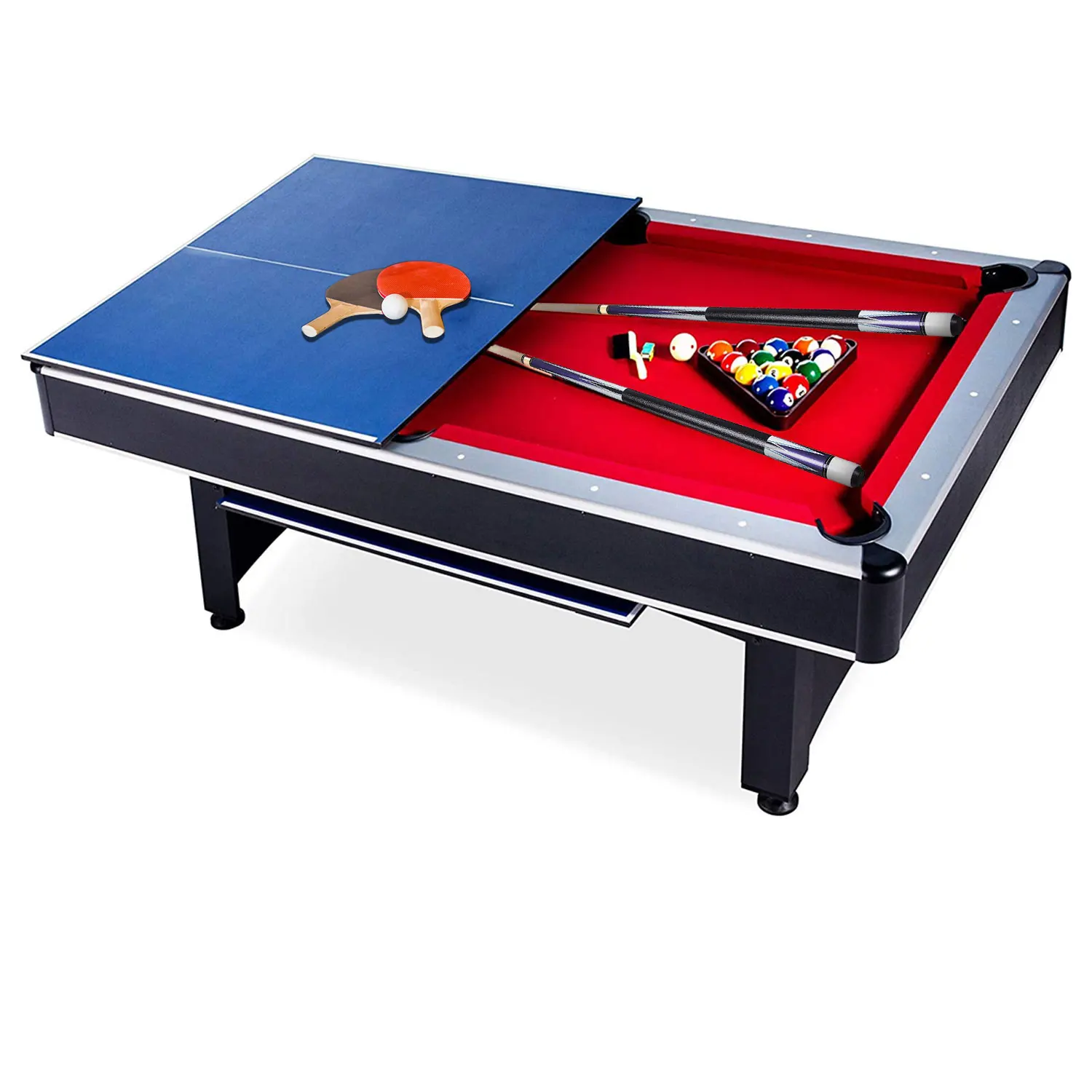 8FT Billiard Table 2 in 1 Game Table Tennis Table