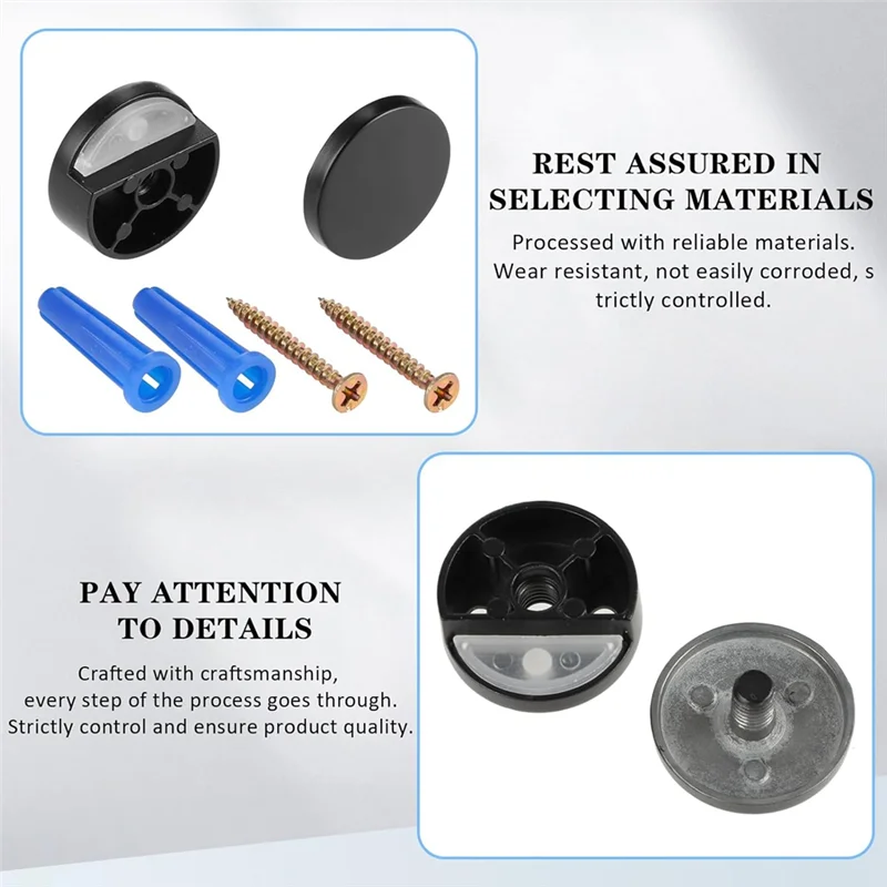 

Best Of 2025-4 шт. Монтажное оборудование для зеркала Бескаркасные регулируемые держатели Зажимы Крепежный комплект для подвешивания зеркала с рабочими винтами Якорь