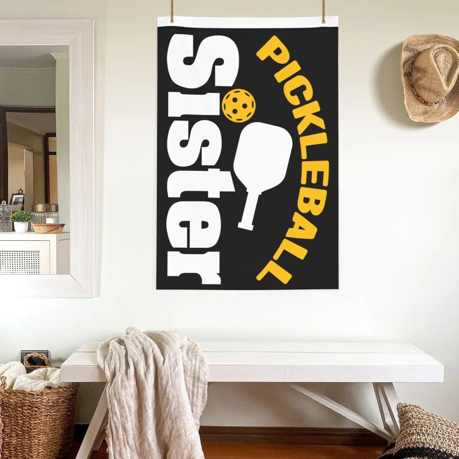 Flagicts 100% Polyester  Pickleball Sister Flags