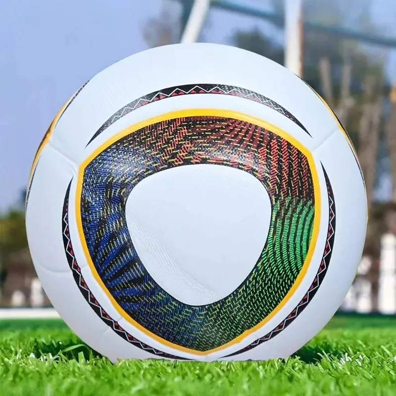 Futebol Masculino, Bola de Futebol Profissional de Alta Qualidade Tamanho 5 PU para Adultos e Crianças, Bola de Treinamento Esportivo ao Ar Livre, Bola de Futebol de Jogo 2010 para Equipes Profissionais.