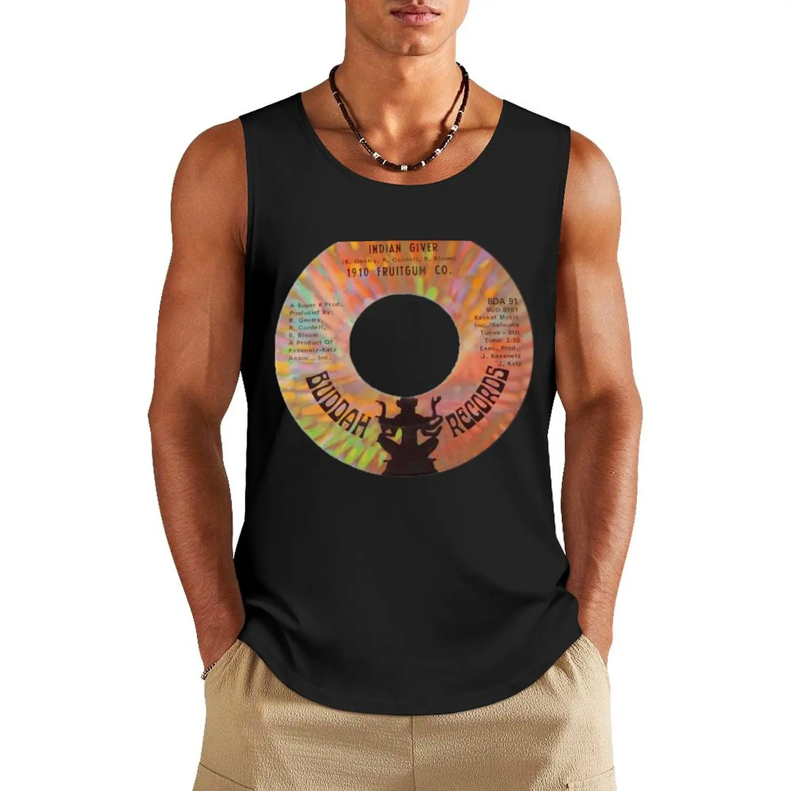 1910 Fruitgum Company Record Label Tank Top sleeveless jackets Body man clothes for men summer bodybuilding