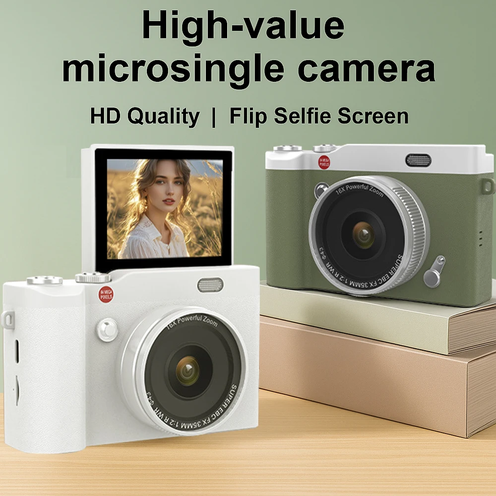كاميرا رقمية مدمجة من ماج كام 180 °   فليب 2.4 بوصة شاشة CCD كاميرا رقمية HD كاميرا ريترو السفر في الهواء الطلق مسجل صور هدية