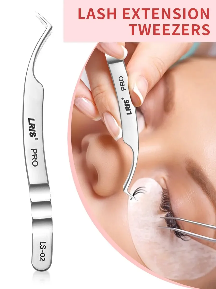 عالية الدقة تطعيم ملاقط رمش المهنية الجمال رمش المهنية زهرة Cip دولفين مشبك ريشة ذهبية #2